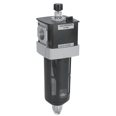 Wilkerson L28 EconOmist Series Modular Lubricator, Port Sizes 3/8, 1/2, 3/4; Flows to 150 SCFM